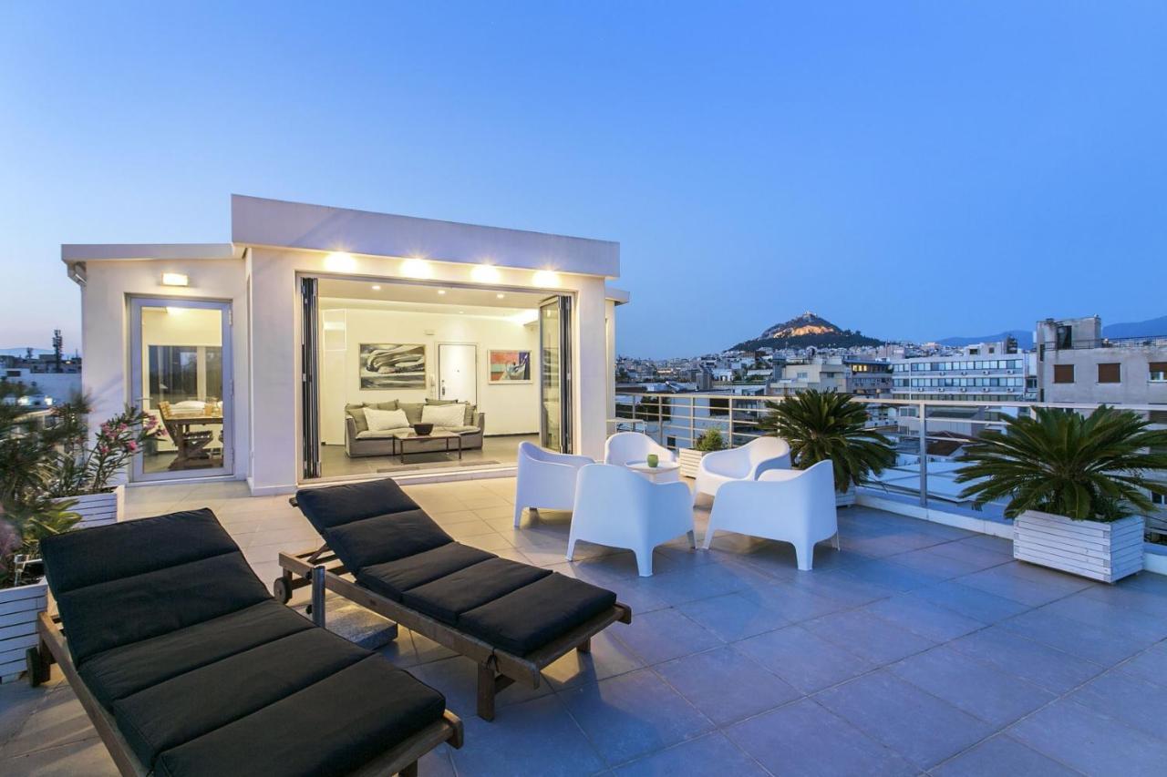 Apartmán Acropolis Panorama View Penthouse With Private Terraces A Contemporary Parthenon Atény Exteriér fotografie